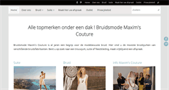 Desktop Screenshot of maximscouture.be