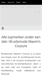 Mobile Screenshot of maximscouture.be