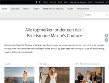 Tablet Screenshot of maximscouture.be